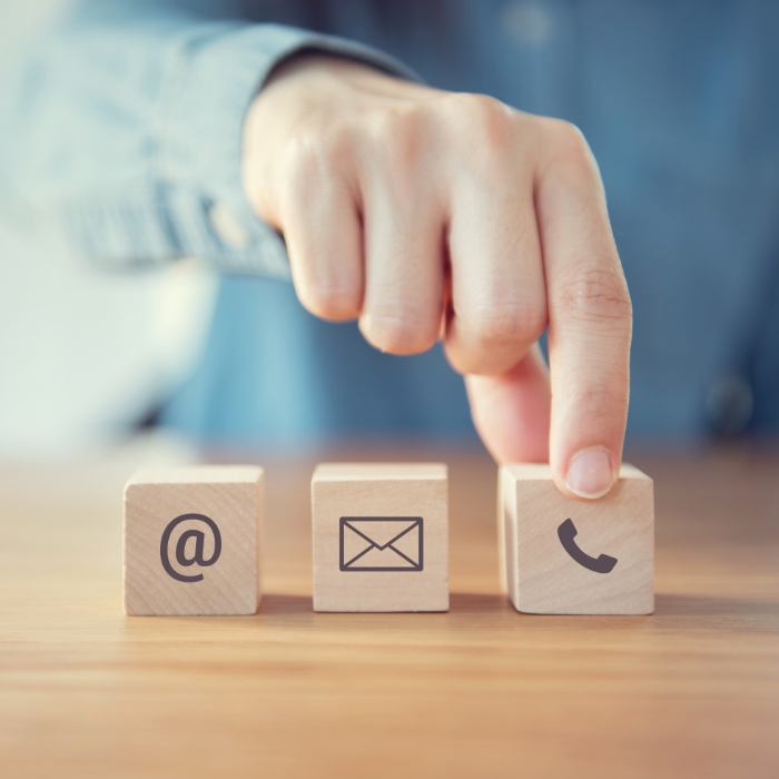 3 blocks under a hand